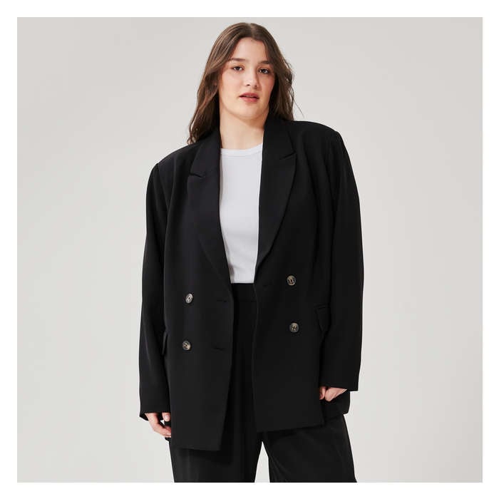 Women+ Double-Breasted Blazer
